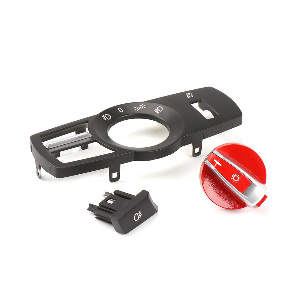 1Pcs Car Headlight Switch Knob Buttons For BMW 5 6 7 Series X3 X4 F01 F02 F03 F10 F18 F07 F06 F25 F26 Black