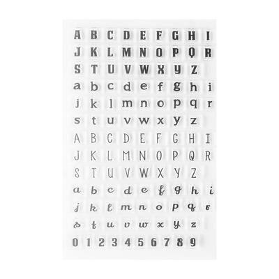 Alfabe Sayılar Şeffaf Silikon Damga Mühür DIY Scrapbook için(Y38 Küçük Harf)