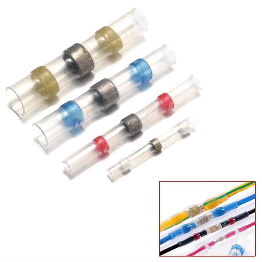 400Ppcs Waterproof Solder Seal Heat Shrink Wire Butt Terminal Connector Set +Box