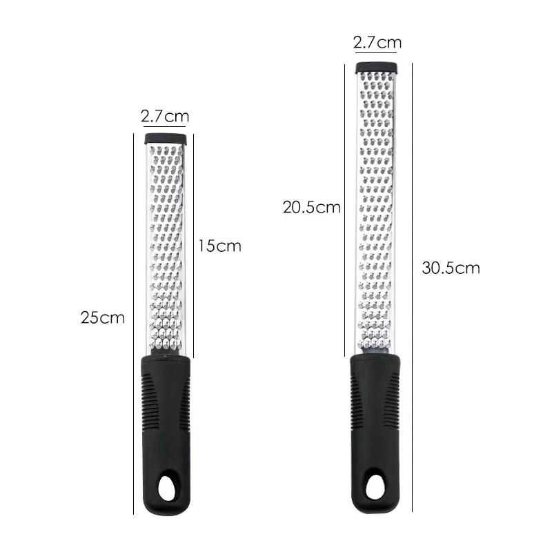 Manuelle Edelstahlreibe für Käse Zitrone Gemüse Kartoffel mit rutschfestem Griff Scharfes Küchenwerkzeug