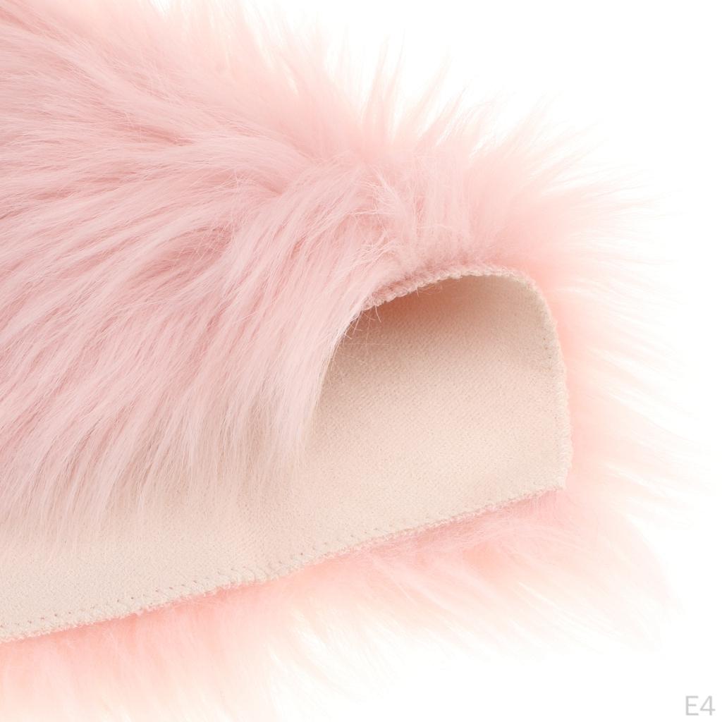 Shape Artificial Area Rug Floor Carpet Living Room Bedside Mat - Non Shed & Long Pile