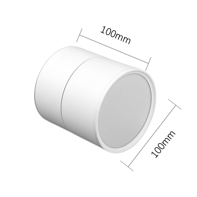 

Акриловый антибликовый скандинавский современный накладной светильник Складной светодиодный потолочный светильник Вращающийся прожектор для внутреннего освещения 9W&Cold White 6000K&Dimmable белый