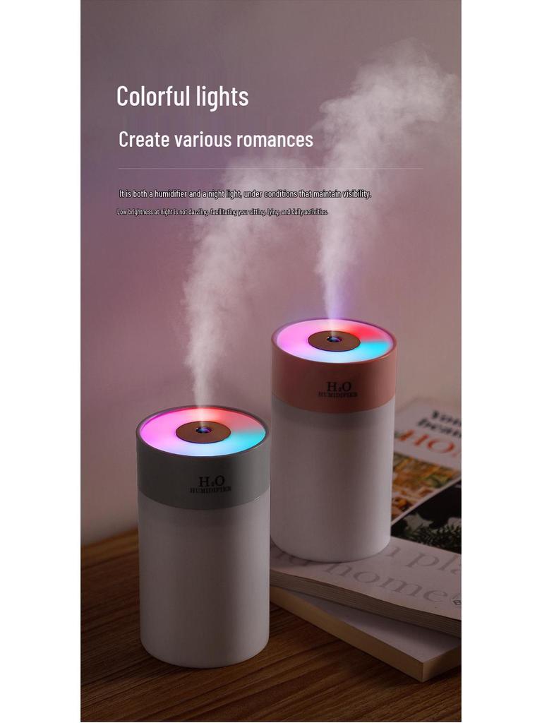 Volcano USB Aromatherapy Humidifier: Compact, Rechargeable, Digital Display