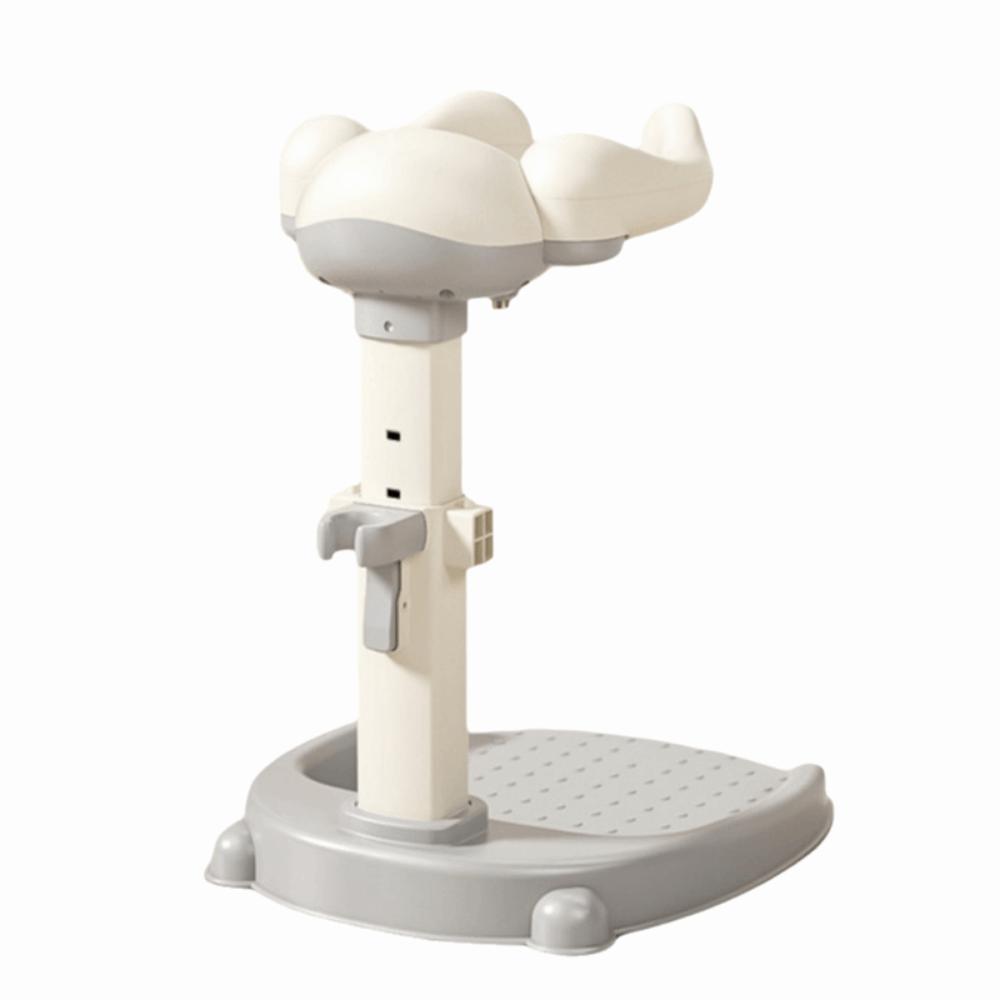 Adjustable Baby Bath Stand Non-Slip Infant Bath Support Baby Standing Shower Stand  Household Use Bath Stand grey