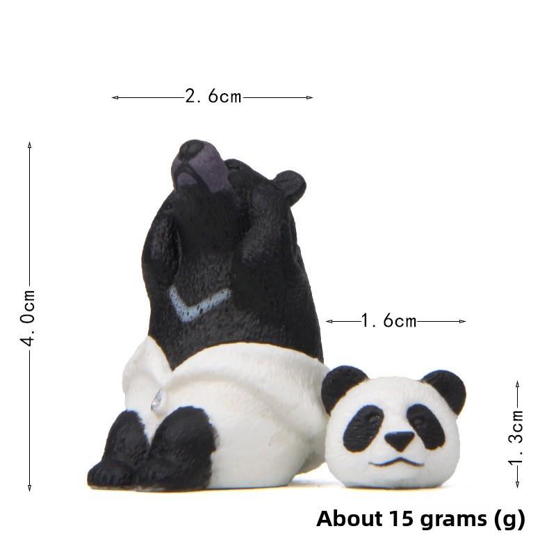 

Милый Костюм Собаки Кошки Белого Медведя Плюшевого Мишки Мини Модель Украшение Садовый Декор Panda Bear