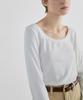 NOTIA Wide Boat Neck Line T-Shirt - White