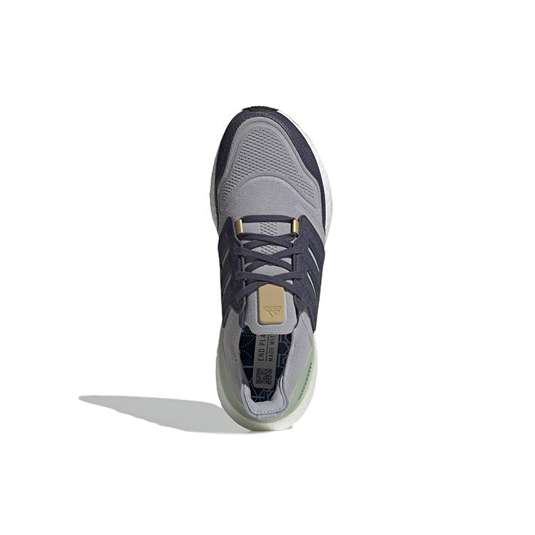adidas Sneakers UltraBoost 22 Argento Halo Uomo Blu Ombra Verde Lino GX9158