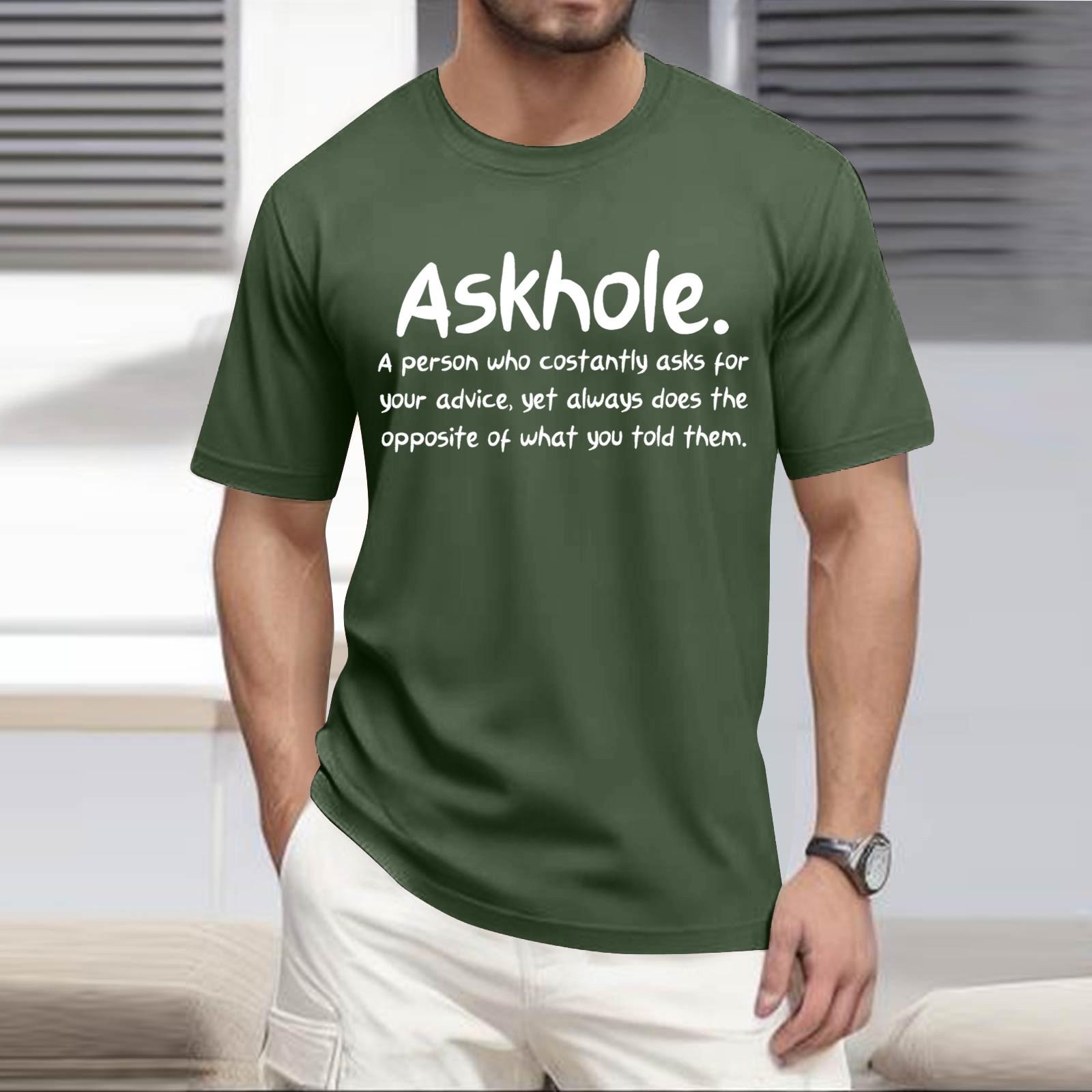 

Летняя мужская популярная футболка с круглым вырезом и коротким рукавом с принтом XXXL зелёный