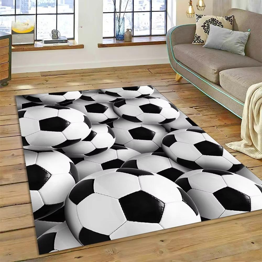 Soccer Football Field Rug Carpet for Living Room Bedroom Home Decor,Floor Mat Non-slip Decoration for Sofa Kitchen Doormat Gifts