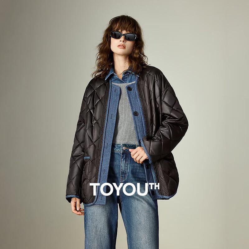 Chuyu Women's Retro Corduroy Quilted Padded Jacket