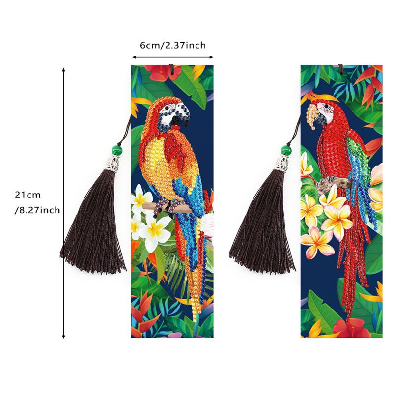 Semn de carte cu ciucuri cu pictură cu diamante delicate, încântătoare, cu fluturi, semne de carte cu mărgele