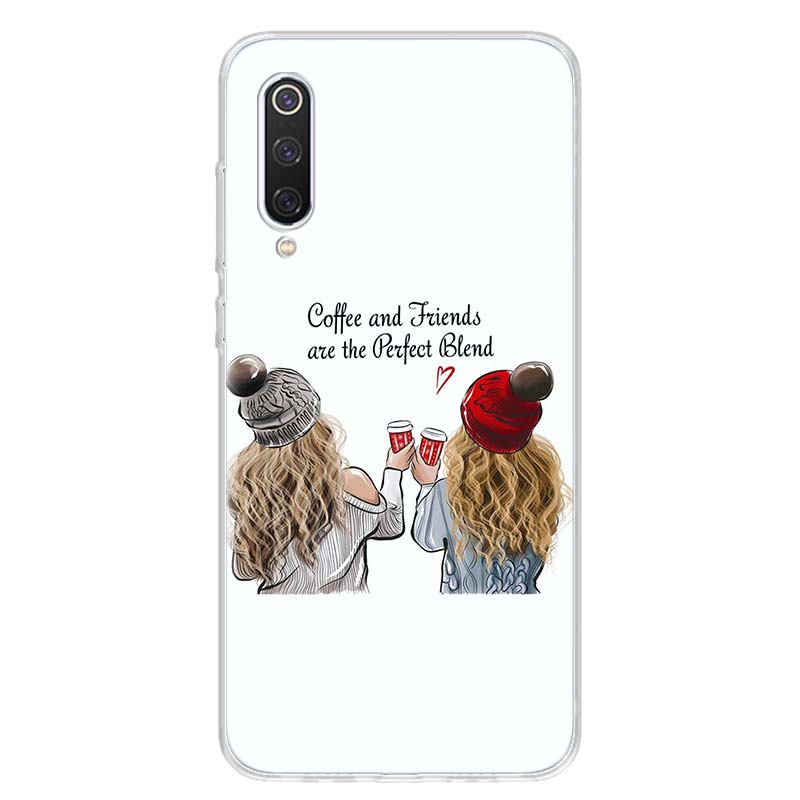 Best Friends BFF Matching Phone Case Cover for Xiaomi Redmi Note 15 14 13 12 11 Pro Plus 14S 12S 11S 11T 11E 10S 10 Customized F