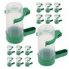 16Pcs Automatic Bird Cage Plastic Water Drinker Cups Spillproof Small Bird Feeder Parakeet Budgie Cockatiel Watering Device