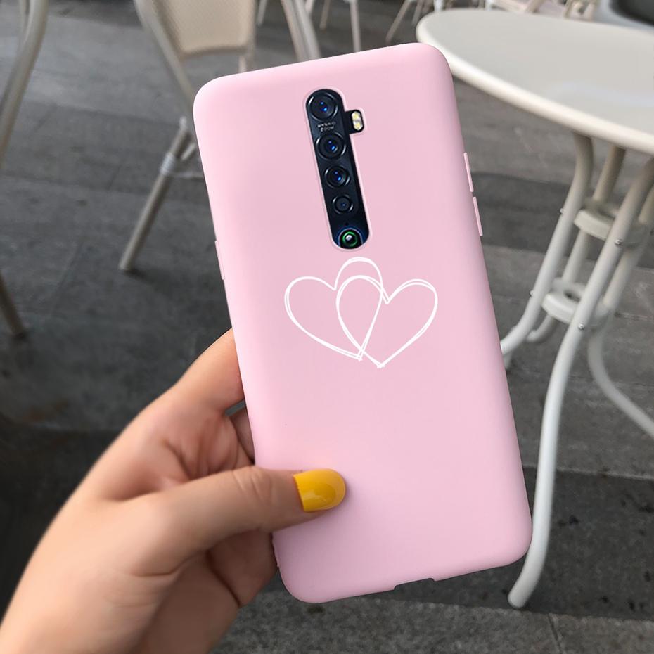 Cute Printed Phone Case For OPPO Reno2 Case Liquid Silicone Soft TPU Back Cover For Oppo Reno2 F / Z Reno 2 2F 2Z Cases Bumper