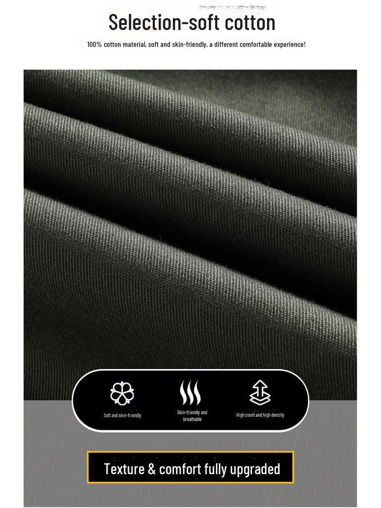 Men's Multi-Pocket Straight Casual Outdoor Pants for Autumn and Winter