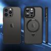 For iPhone 13 Pro 6.1 inch Magnetic Phone Case Compatible with MagSafe PC+TPU Ring Kickstand Cover
