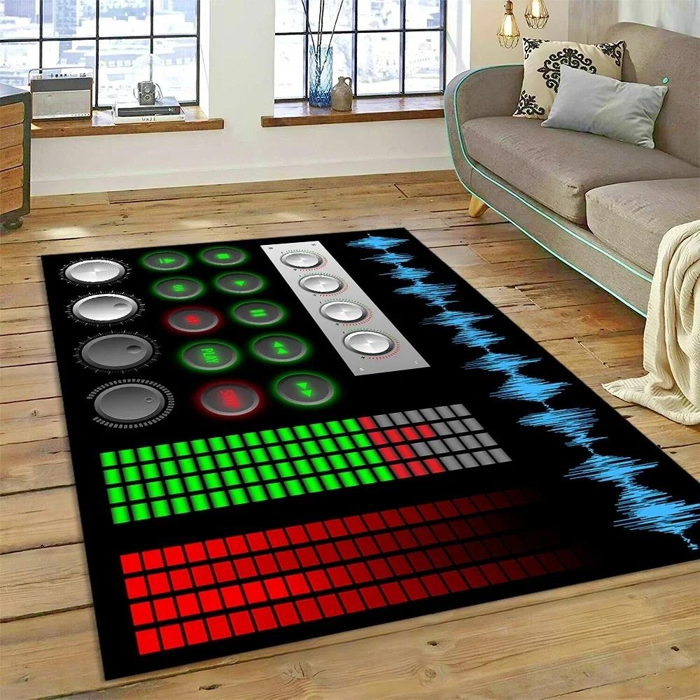 Vinyl Record Music Screen Tape Carpet Home Decor Living Room Hallway Non-slip Mechanical Washable Mat Sofa Coffee Table Area Rug