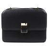 Shoulder Bag Noro Black Soft Calfskin Skin Women Used