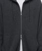MUSINSA STANDARD Ribbed Knit Hooded Zip-Up [Medium Gray]