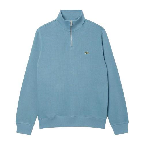 Lacoste Mens Interlock Quarter Zip Sweatshirt