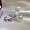 Freshwater Pearl Earrings Classic Versatile Ear Hook Round Edison Pearl Temperament Simple Pearl Earrings