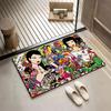 Kawaii Lifestyle Brand T-tokidokis Floor Mat Soft Thickened Flannel Door Mat Non-Slip Living Room Rug Home Decor
