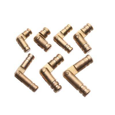 10Pcs Barrel Hinges Cylindrical  Jewelry Box Connector Concealed Invisible Brass Door Hinges for Furniture Hardware