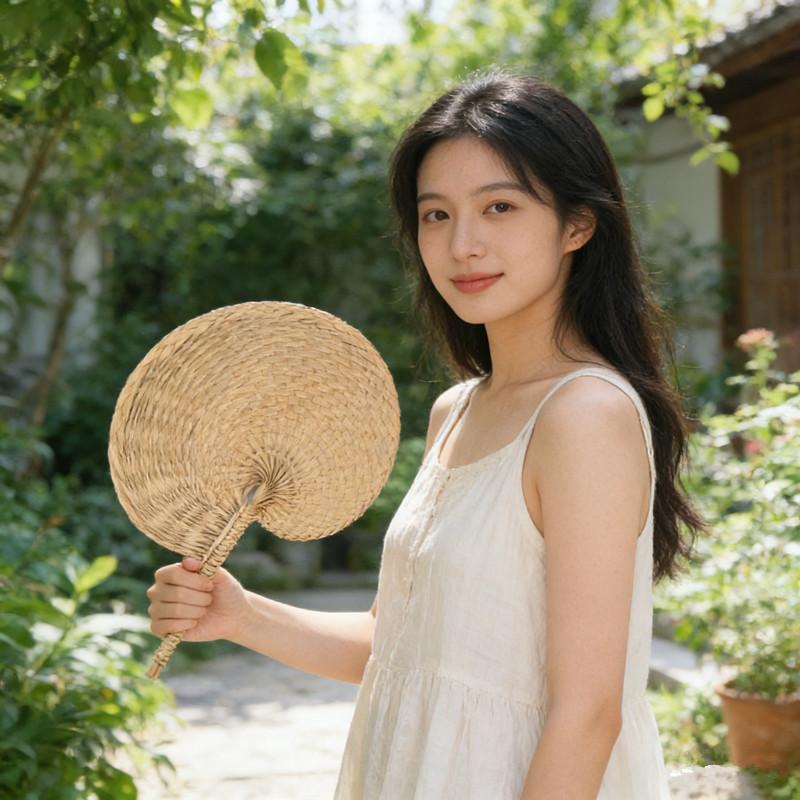 Farmhouse Ornaments Palm Leaf Palm Leaf Fan Wedding Decoration Eco-Friendly Summer Fan For Wedding Ceremonies Home Decor Beach