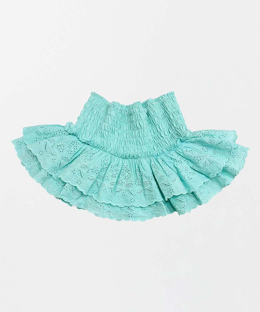 SCULPTOR Eyelet Tutu Mini Skort Mint