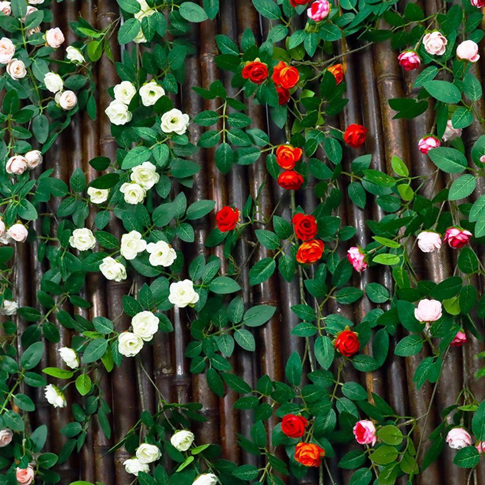 Real Touch Fake Rose Flowers Vine 54/60 Heads Decoration Bouquet Artificial Flower  Balcony Decor