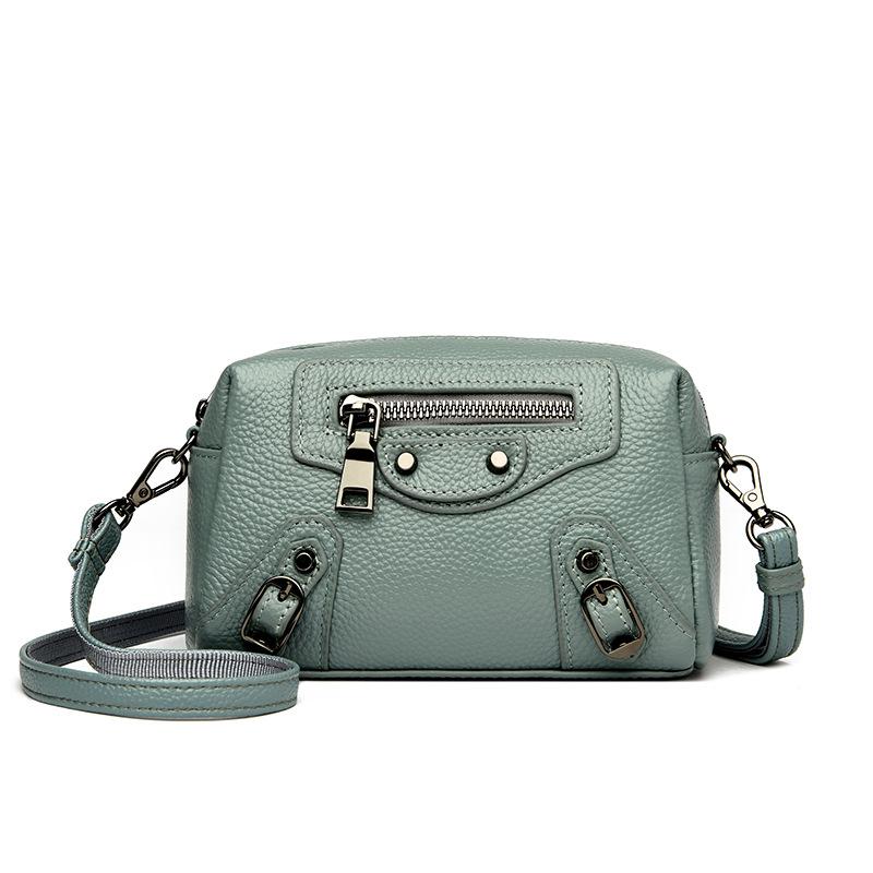 Leather women's bag new fashion shoulder bag women's high-end camera bag crossbody first-layer cowhide bag