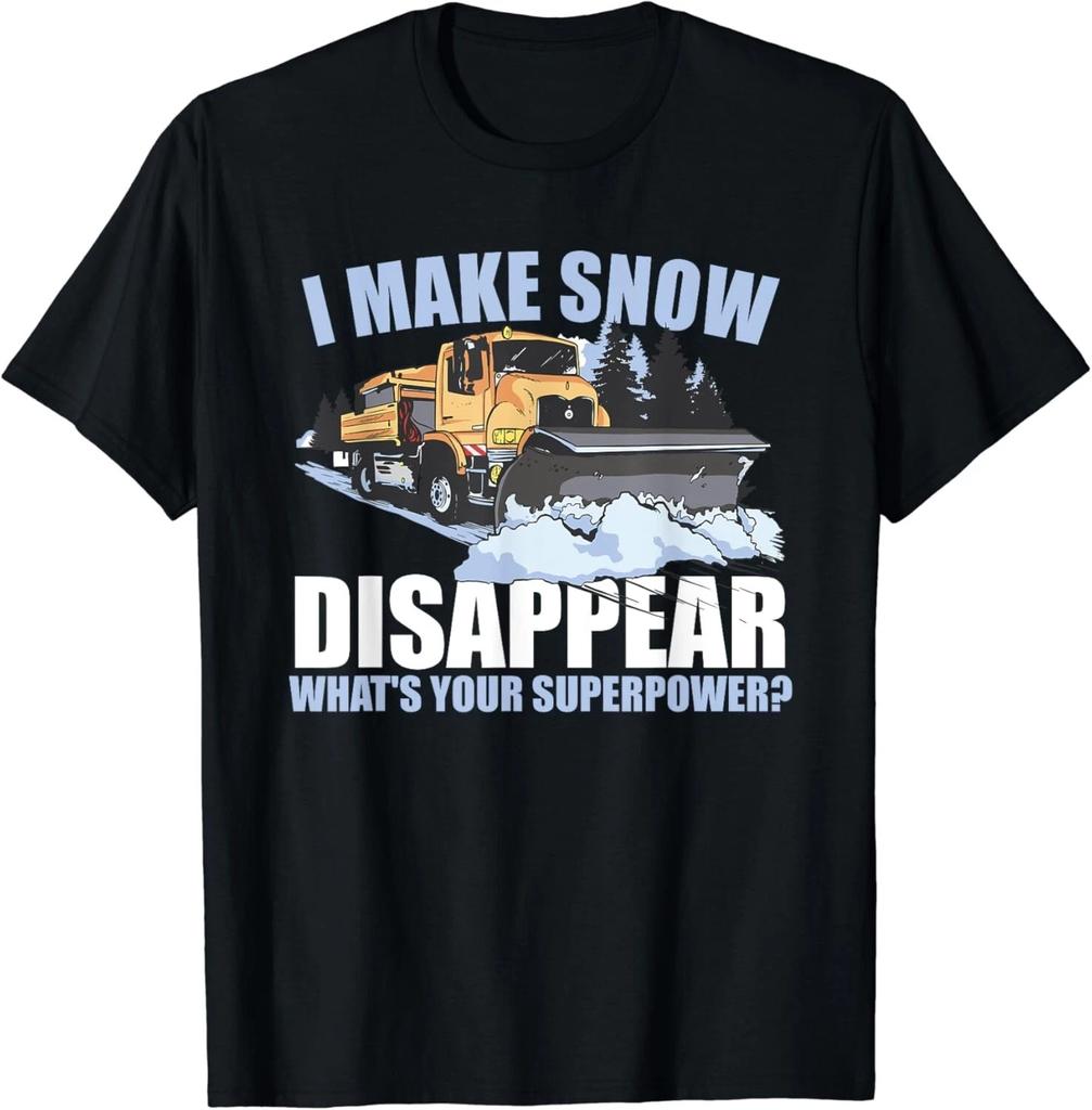 Schneepflug Lässt Schnee Verschwinden Schneepflug LKW Fahrer Geschenk Unisex T-Shirt