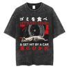 Ich will einen perfekten Körper Ich will eine perfekte Seele T-Shirt Lustige Capybara im japanischen Stil Vintage-gewaschenes T-Shirt Herren Oversized T-Shirts Oberteile
