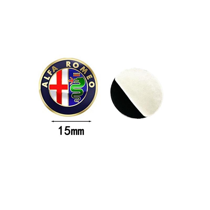 Trbdm9 Car Key Stickers Auto Control Keychain Emblem Accessories For Alfa Romeo 156 159 147 4C 8C 166 Giulia Giulietta Mito Stelvio GT