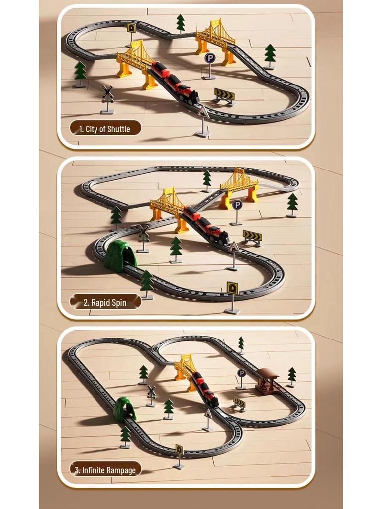 Free Shipping Assembled Fuxing Hao High-Speed Electric Train Set for Toddlers