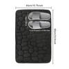 Cobblestone Embossed Memory Foam Bath Mat Non-Slip Absorbent Shower Rug for Bathroom Floor Tub Decor