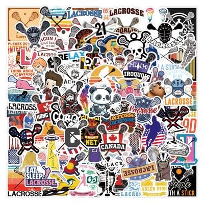 110 Lacrosse Doodle Nové Samolepky Dekorativní Skateboard Kufr Vodotěsné Samolepky
