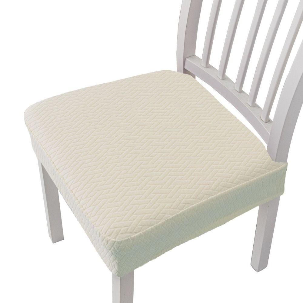 Solid Colors Stretch Chair Seat Covers Removable Washable Dirt-resistant Chair Slipcover Anti-slip Easy To Fit