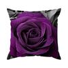 1Pc Purple Rose Pillow Cover For Home Living Room Bedroom Sofa Office Decorative Pillowcase Soft Throw Pillows 45X45Cm