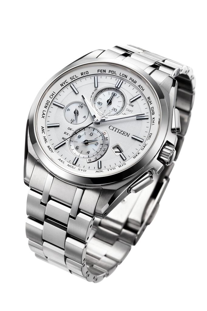 CITIZEN ATTESA Direkte Analoge Schlanke Uhr [Citizen] Eco-Drive Funkgesteuerte Uhr, Flug, Anzeige, Design, AT8040-57A, Herren