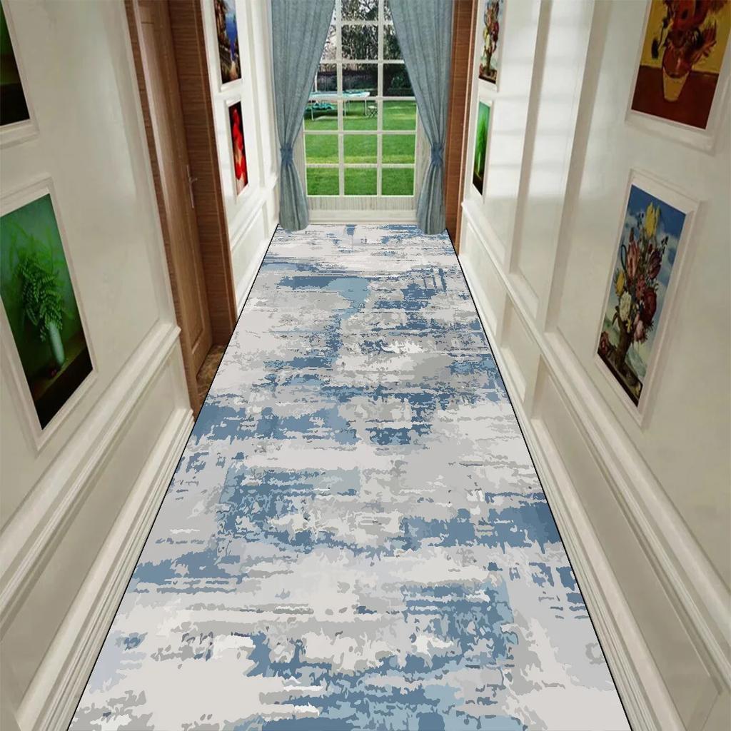 Nowoczesny Abstrakcyjny Długi Dywan Dekoracyjny na Korytarz Mata Podłogowa do Przedpokoju Antypoślizgowy Zmywalny Dywan na Schody Dywany na Przejście Dywan na Zamówienie