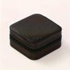1PC Portable Imitation Leather Jewelry Storage Box with Zipper Closure - Desktop Storage Jewelry Box for Home or Out