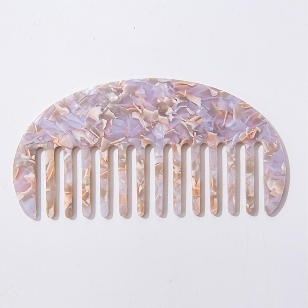 Lightweight And Compact Geometric Comb For Convenient Hairstyling Experience Semi Circular Hair Comb Acetate Board Comb