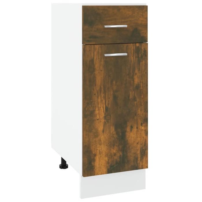 VidaXL Armoire à tiroirs "Lyon" Chêne fumé 30 x 46 x 81,5 cm Bois d'ingénierie 815567