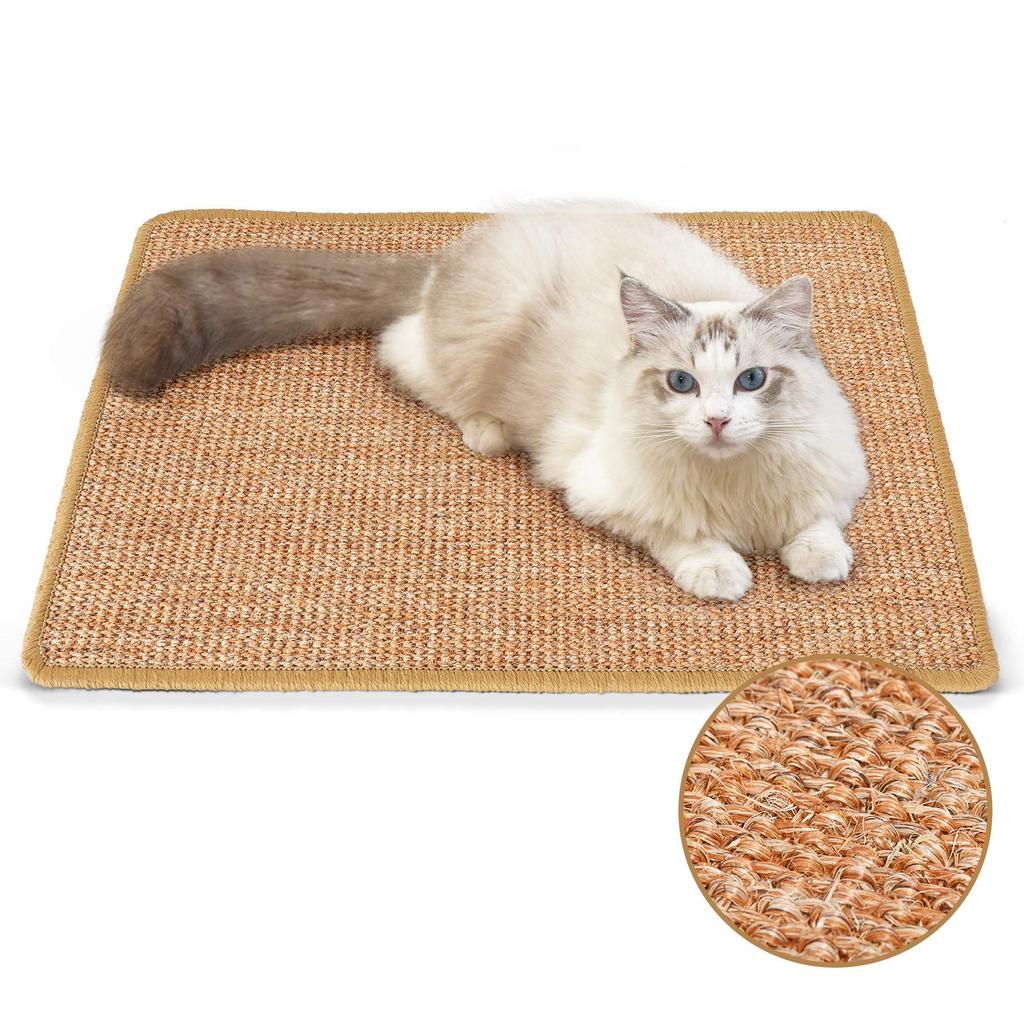 FUKUMARU Cat Scratcher Size 40CM Cat Scratching Cat Scratching High Density Natural Sisal Cat Protect Furniture and Sofas Mat, 60CM, Mat, Cat, Mat,