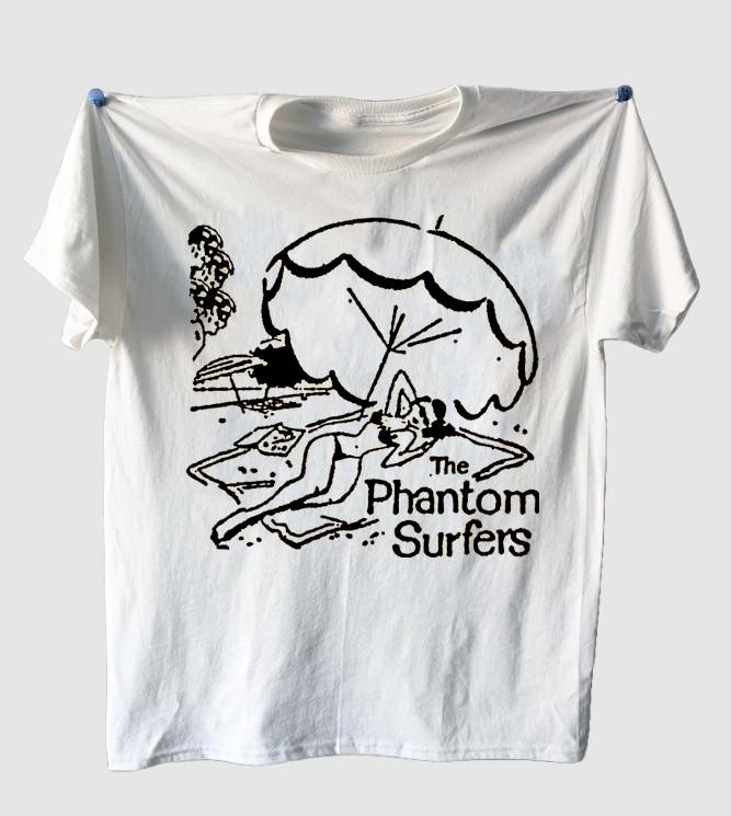 The Phantom Surfers band artwork white T-shirt Unisex All sizes JM832 Unisex T-Shirt L