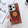 Persian Carpet Floral Pattern Soft Phone Case For Xiaomi Redmi Note 14 15 Pro Plus 13 12 11S 11T 5G 10 9S 9 Plating Anti-Fall Fu