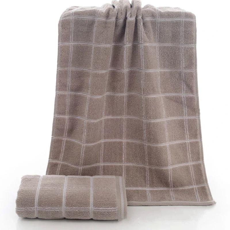 40x90cm Plaid Cotton Men And Women Washcloth Bathroom Towel Bathrobe Beach Sun Bath Sauna Large Towel Yoga Gym Sports Adult Gift