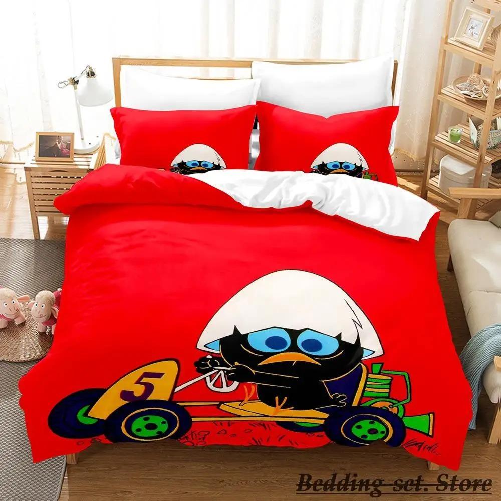 Calimero Bedding Set Single Twin Full Queen King Size Bed Set Aldult Kid Bedroom Duvetcover Sets 3d Anime Kawaii Bed Tool