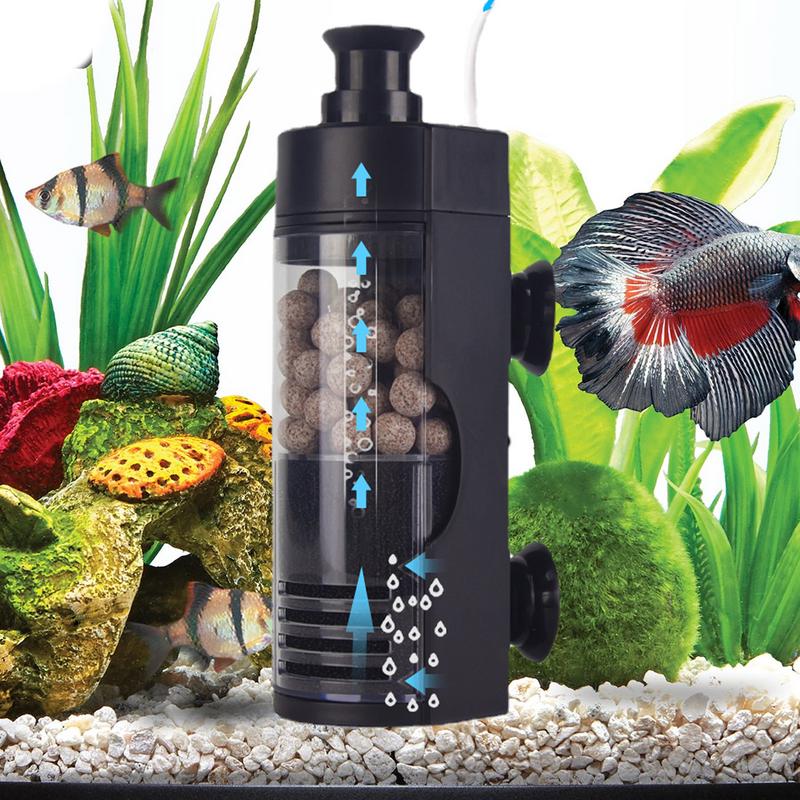 Multifunkční akvarijní filtr pro akvarijní nádržku Vzduchové čerpadlo Skimmer Biologická houba Odnímatelný akvarijní vodní filtr